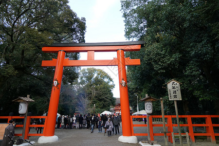 日本京都古建筑群背景图片