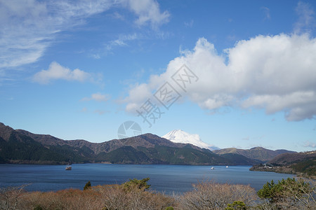 日本芦之湖风光高清图片