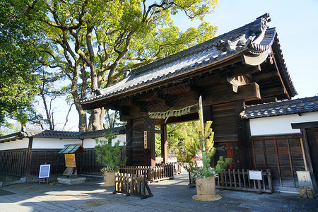 传统的神社日本名古屋传统寺庙背景