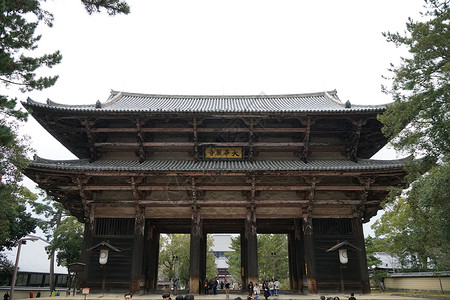 日本奈良平城宫药师寺高清图片