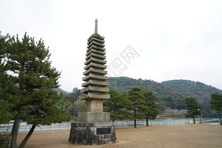 日本地标宇治平等院背景图片