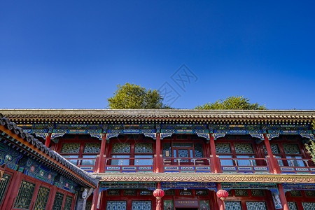 北京恭王府后罩楼背景图片