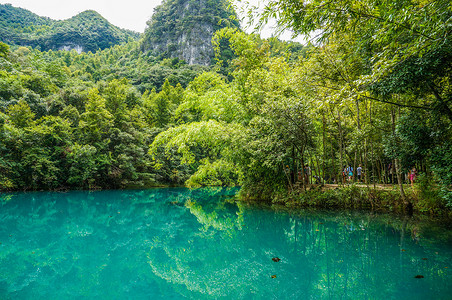 贵州黔南荔波小七孔景区背景图片