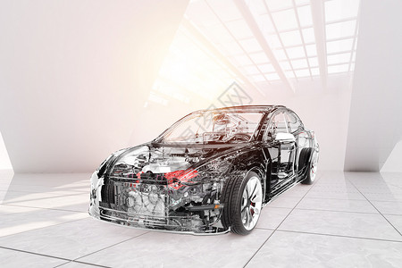 大鹅透明素材汽车展厅设计图片
