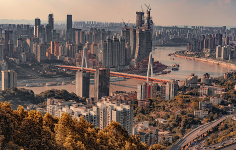 金色重庆重庆大桥高清图片