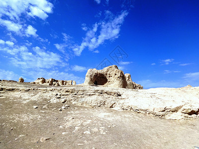 新疆交河故城背景图片