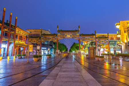 北京前门大栅栏背景