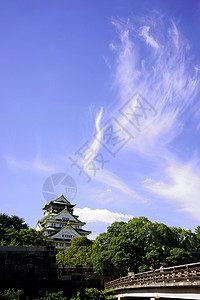 石垣岛城大阪城公园背景