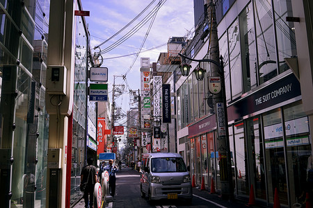 旅游购物点大阪心斋桥背景