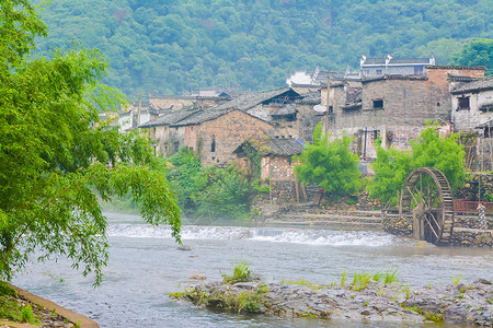 江西瑶里古镇风光背景图片