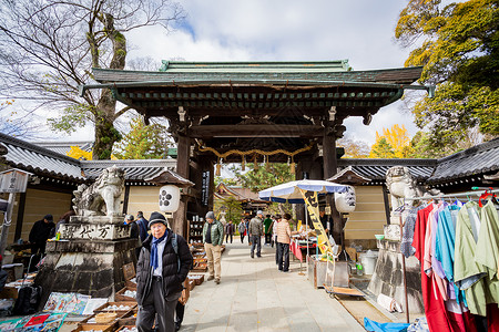 日本天满宫秋景高清图片