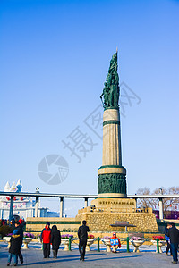 哈尔滨市人民防洪胜利纪念塔高清图片
