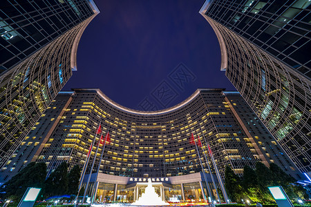 新天地夜景夜色的东方新天地背景