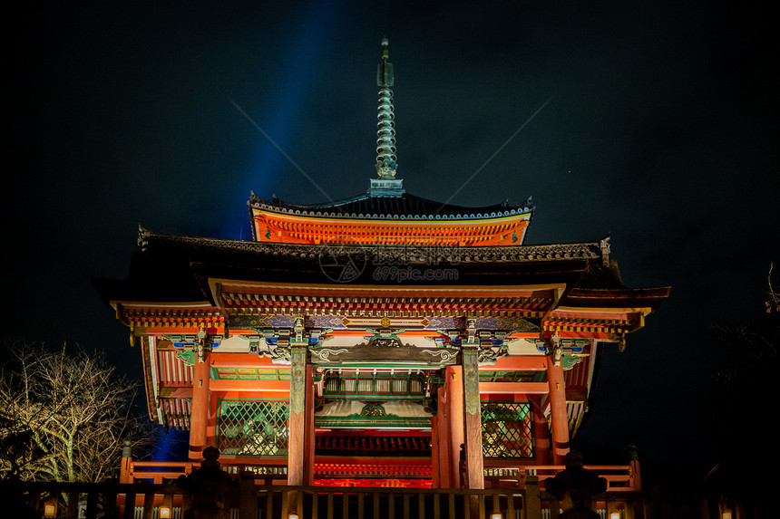 日本清水寺夜景图片