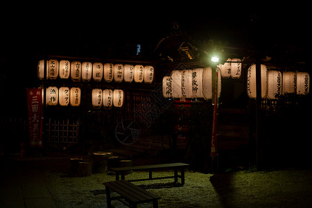 日本八坂神社夜景图片