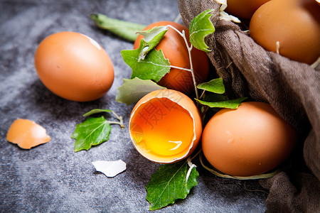 鸡蛋黄特写营养鸡蛋黄高清图片
