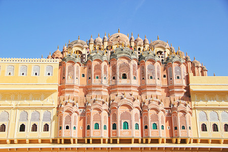 古典风旅游展板印度斋普尔风之宫背景