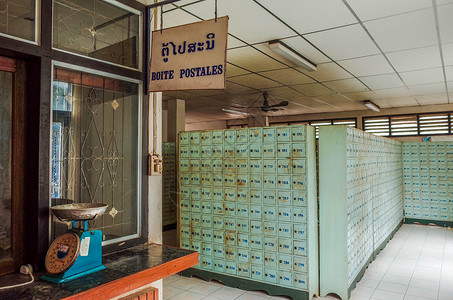 老挝万象邮局图片
