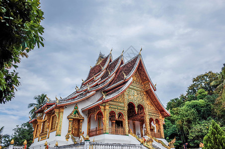 老挝琅勃拉邦琅勃拉邦皇宫博物馆背景