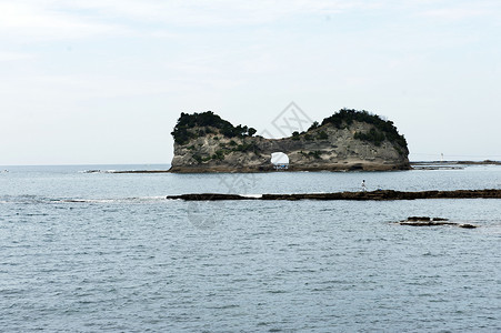 日本南纪白浜圆月岛高清图片