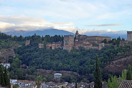 历史之城阿尔罕布拉宫 La Alhambra背景