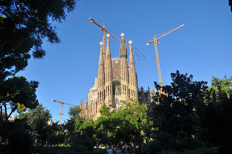 西班牙巴塞罗那圣家堂圣家族大教堂 Sagrada Familia背景