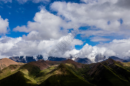 贡嘎雪山背景图片