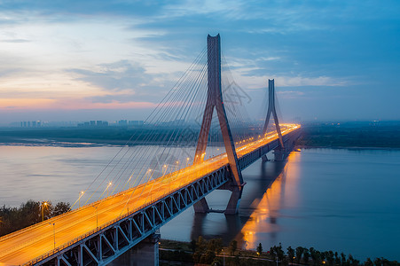 大桥城市武汉天兴洲长江大桥背景