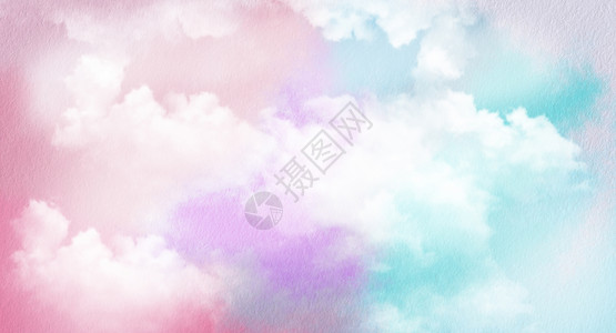 水彩云彩素材彩色抽象设计图片