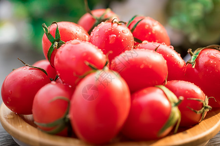 红色西红柿堆圣女果背景