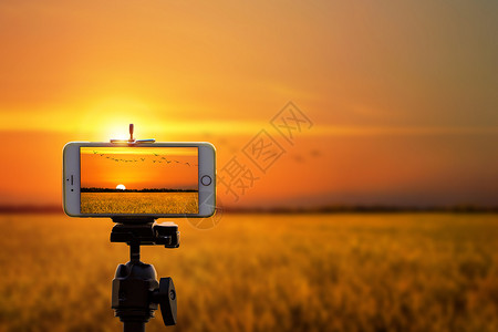 贡嘎山景区手机摄影设计图片