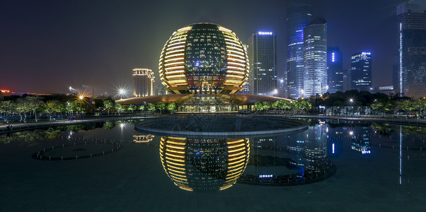 G20立体字杭州国际博览中心背景