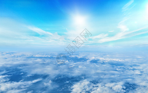 飞行高空云端设计图片