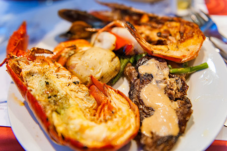 西班牙食物法国巴黎西班牙海鲜背景