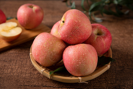 苹果红富士苹果表高清图片