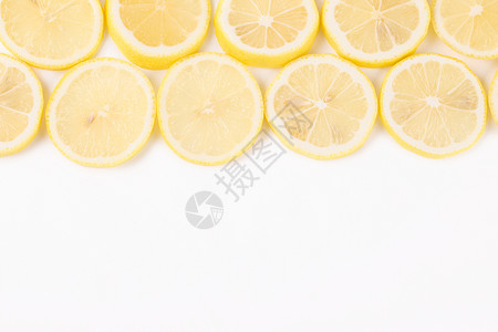 泡水维c新鲜柠檬切片柠檬水果切片背景