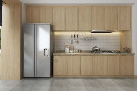 厨房空间3d日式素材高清图片