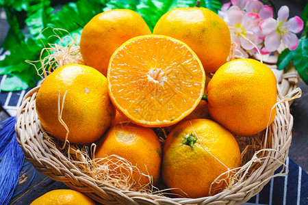 果冻橙新鲜的橙子背景