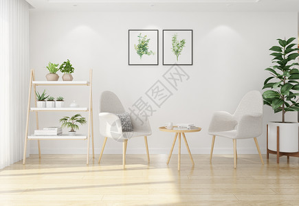 桌椅效果图现代简洁风家居陈列室内设计效果图背景