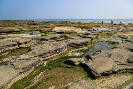 涠洲岛海滩南湾鳄鱼山风景高清图片