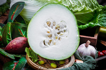 冬瓜菜品健康高清图片素材