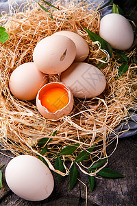 生态鸡蛋原料高清图片素材
