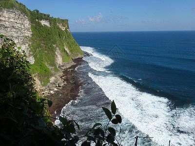 海崖印尼巴厘岛情人崖背景