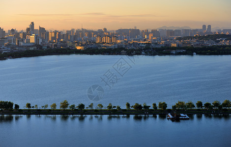 杭州苏堤杭州西湖苏堤背景