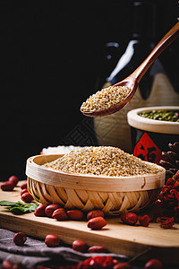 健康藜麦食材藜麦米高清图片