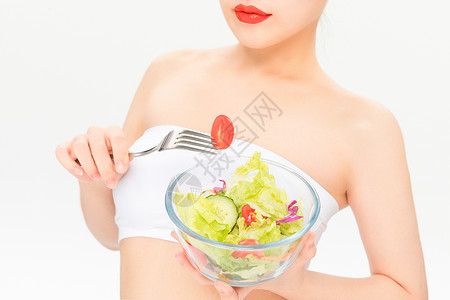 营养健身餐女性健康饮食背景