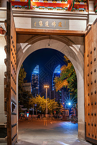厦门南普陀寺夜景背景图片