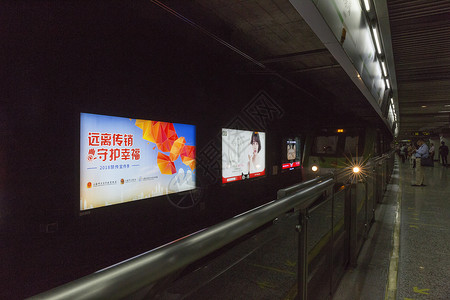 地铁广告牌背景图片