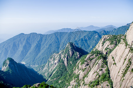 国潮巅峰安徽黄山风景背景