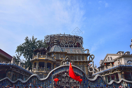 天津和平区天津瓷房子背景